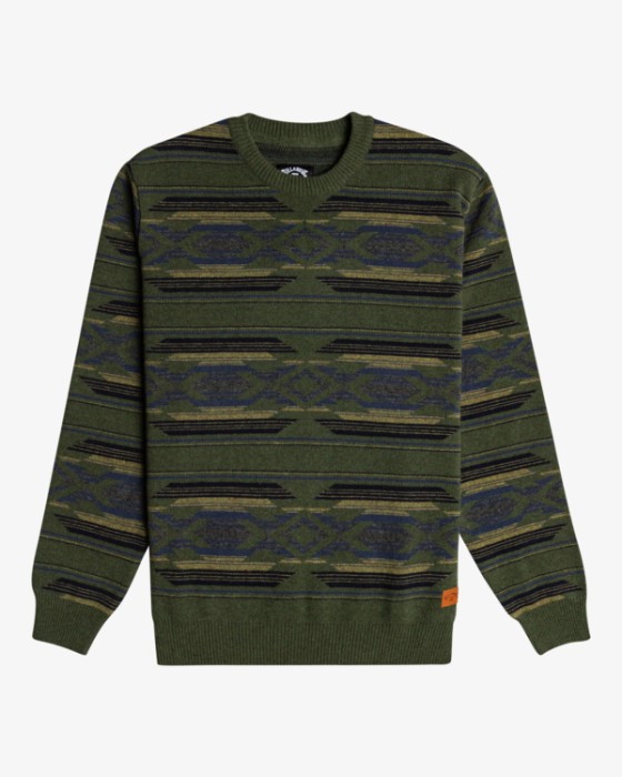 Khaki sweter wzór (L)