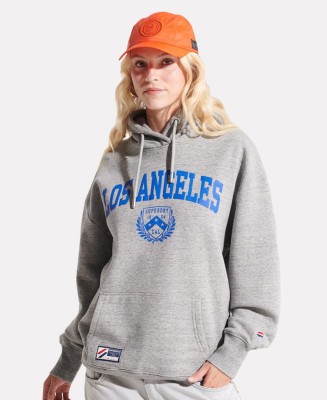 Szara bluza oversize nadruk (XS/S)