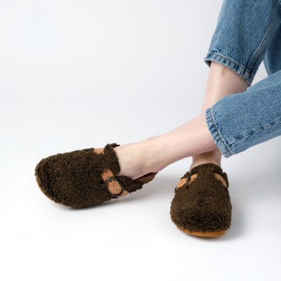 Pluszowe klapki chodaki (39)