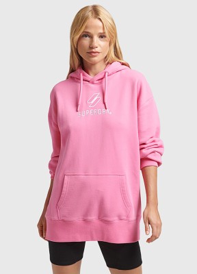 Różowa logowana bluza (36-38)