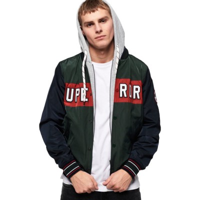 Kolorowa kurtka podpinka kaptur (S)