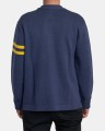 Niebieski sweter guziki hafty (S)