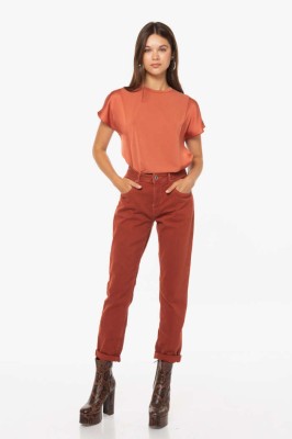 Miedziane mom jeans 7/8 (27)