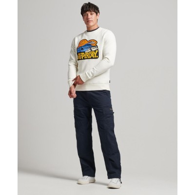 Śmietanowa bluza nadruk (M)