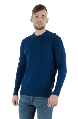 Ciemnoniebieski cienki sweter (S)