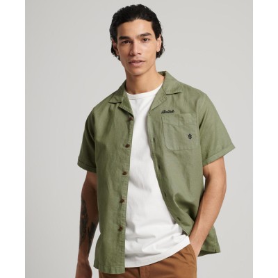 Khaki koszula krótki rękaw (L)