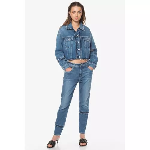 Niebieskie jeansy wysoki stan (27)