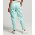 Miętowe spodnie lampasy logo (40)