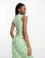 Weekday Phoebe co-ord sleeveless polo top in green_.jpg