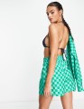 The Frolic Corallia shorts in green checkerboard pr (2).jpg
