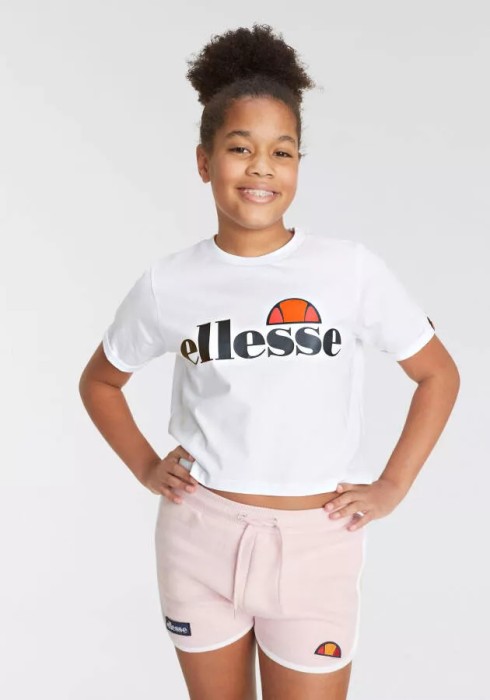 Biały t-shirt logo (10-11L)