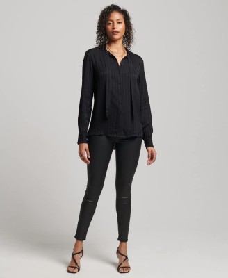 Czarna koszula paski (40)