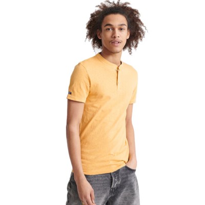 Żółty t-shirt guziki (L)