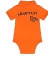 Pomarańczowe body guziki  (6M)