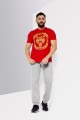 Czerwony logowany t-shirt (S)
