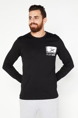 Czarna koszulka długi rękaw (2XL)