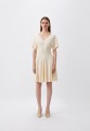 Ecru trapezowa sukienka (44)