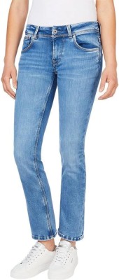 Niebieskie proste jeansy 7/8 (24/32)