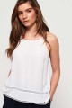 Biały luźny top ramiączka (36)