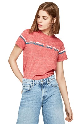 Melanżowy t-shirt krótki rękaw (M)