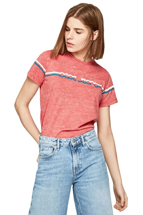 Melanżowy t-shirt krótki rękaw (M)