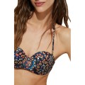Czarny biustonosz bikini wzór (M)