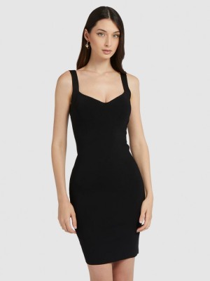 Czarna ołówkowa sukienka (L)