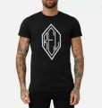 Czarny t-shirt dżety (L)