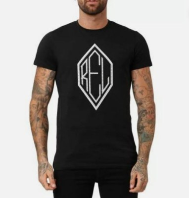 Czarny t-shirt dżety (L)
