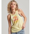 Żółty top nadruk (40)