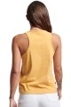Musztardowy top melanż haft (36)