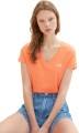 Koralowy t-shirt nadruk (L)