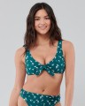 Morski top bikini wzór (XS)