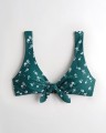 Morski top bikini wzór (XS)