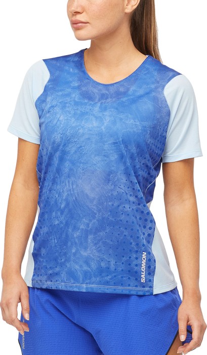 Niebieski t-shirt wzór (S)