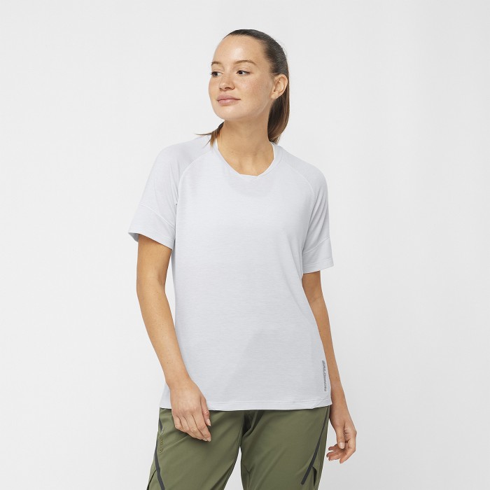 Popielaty t-shirt logo (S)