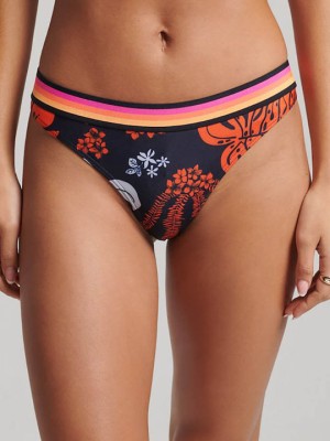Granatowe figi bikini wzór (36)