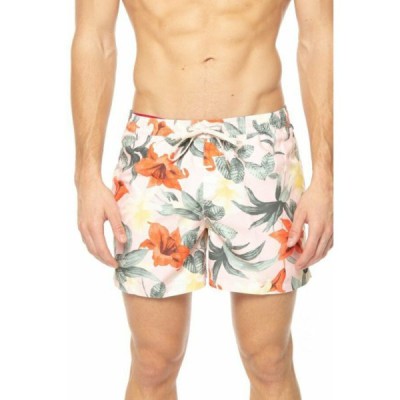 Pudrowe szorty kąpielowe wzór (S)