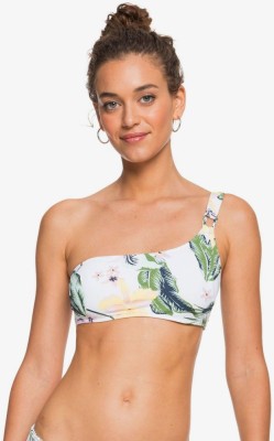 Biały top bikini wzór (M)