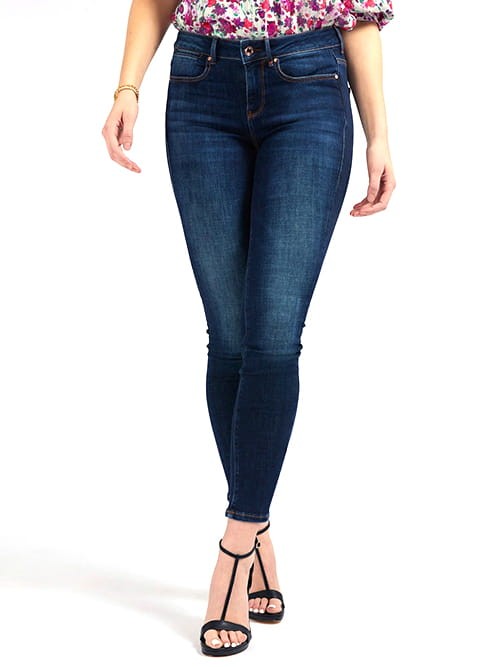 Ciemnoniebieskie jeansy rurki (25/30)