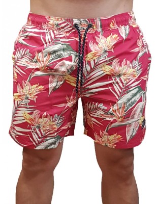 Wzorzyste kąpielówki kieszenie (S)