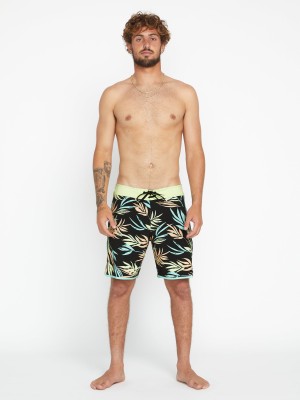 Czarne wzorzyste boardshorty (31)