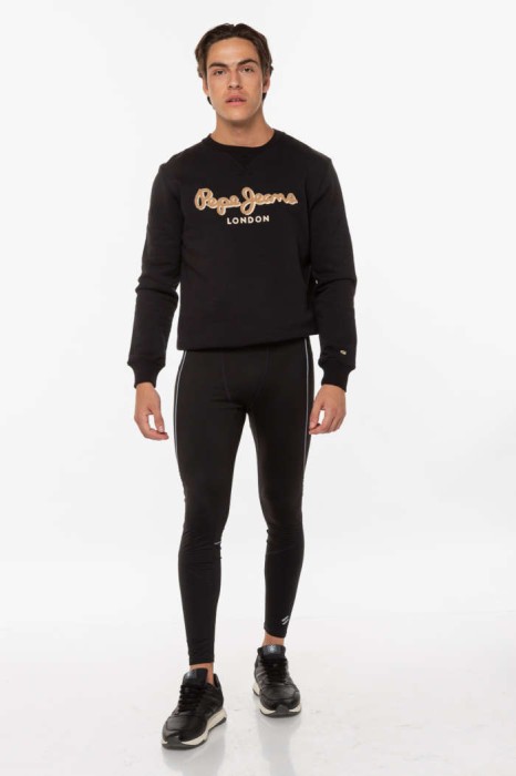 Czarne legginsy nogawka 7/8 (2XL)