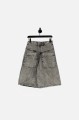 Szare spodenki jeansowe unisex
