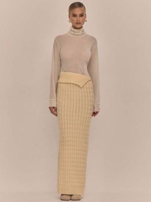 Dzianinowa spódnica zamek (XS)