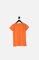 Pomaranczowy t-shirt nadruk