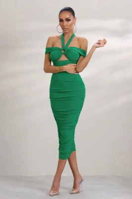 Zielona sukienka ołówkowa (34)