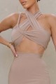 Beżowy top cut out (32)