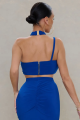 Kobaltowy top cut out (38)