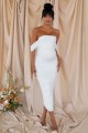 Śmietankowa sukienka off shoulder (42)